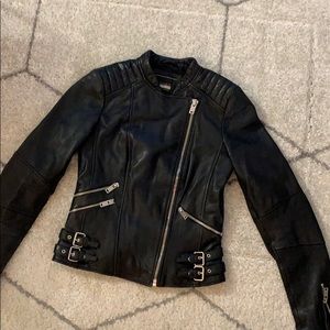 Zara leather jacket